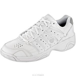 K-Swiss tennis shoes, white/silver